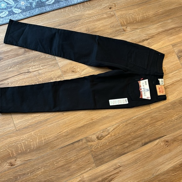 NWT Levi’s 512 black slim tapered jeans size 6 - Picture 6 of 9